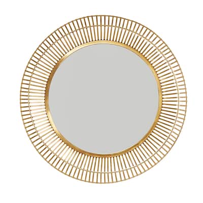 Matte Gold Metal Frame Mirror - Matte Gold