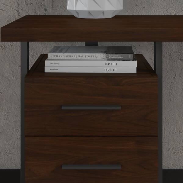Shop Bush Furniture Architect L Shaped Desk With File Cabinet And