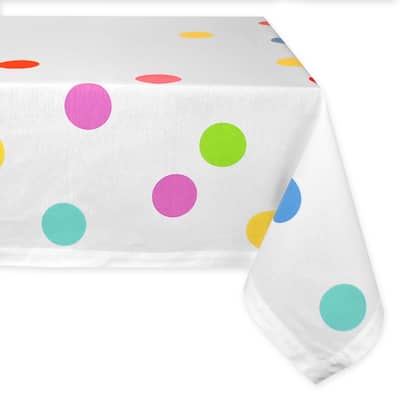 DII Lemon Bliss Print Tablecloth 70 Round