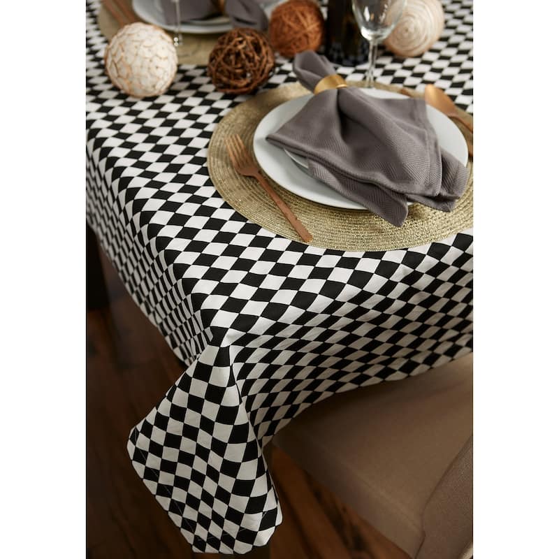 DII Lemon Bliss Print Tablecloth 70 Round