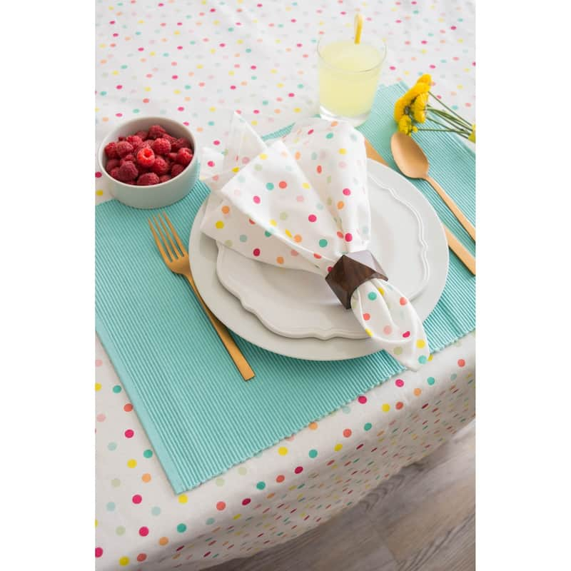 DII Lemon Bliss Print Tablecloth 70 Round