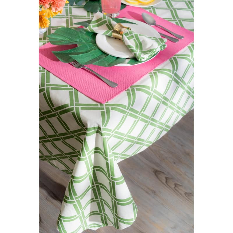 DII Lemon Bliss Print Tablecloth 70 Round