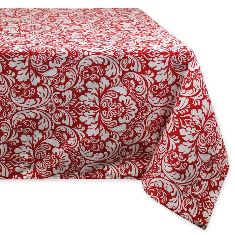 DII Lemon Bliss Print Tablecloth 70 Round
