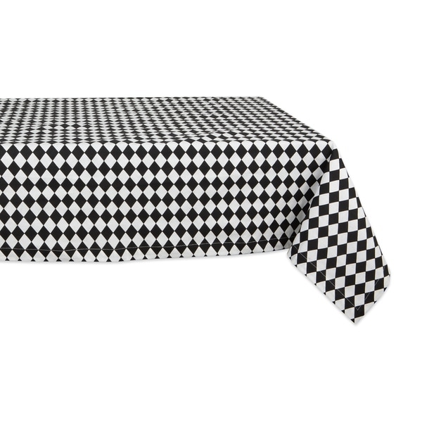 DII Lemon Bliss Print Tablecloth 70 Round