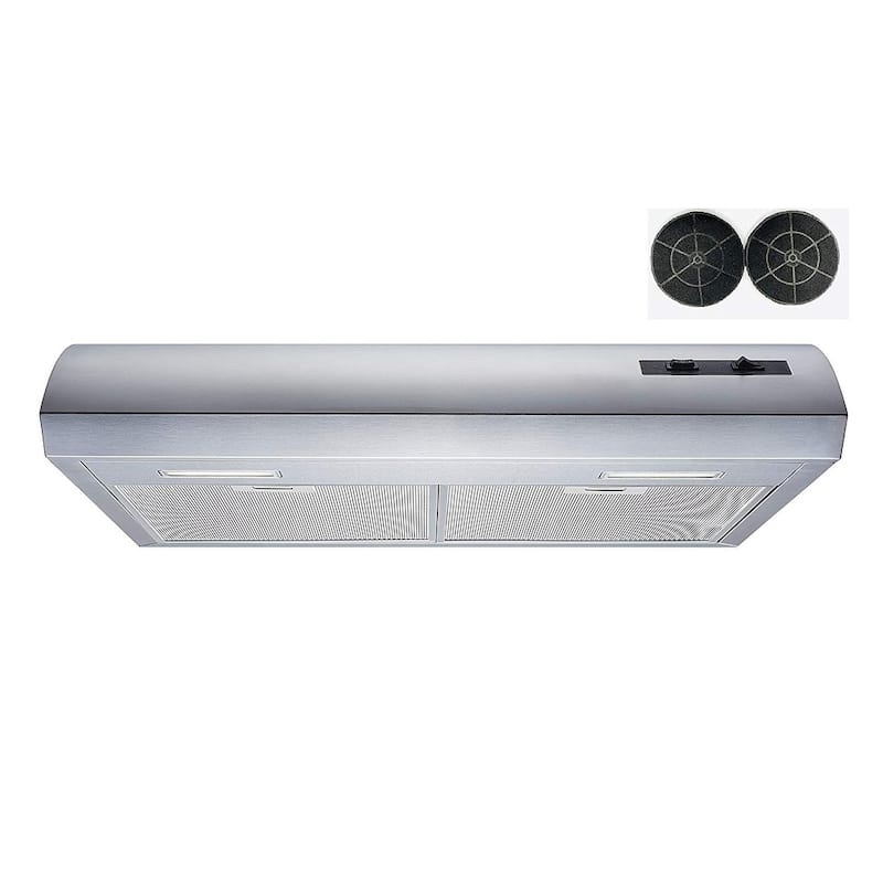 Winflo 30" 301 CFM Convertible Stainless Steel Under Range Hood