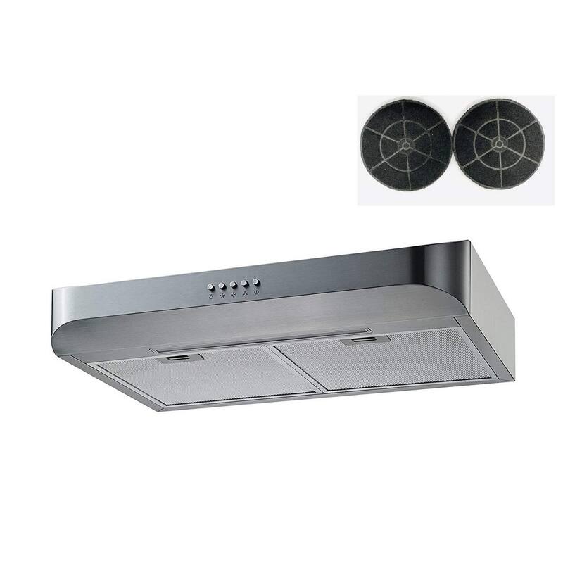 Winflo 30" 301 CFM Convertible Stainless Steel Under Range Hood