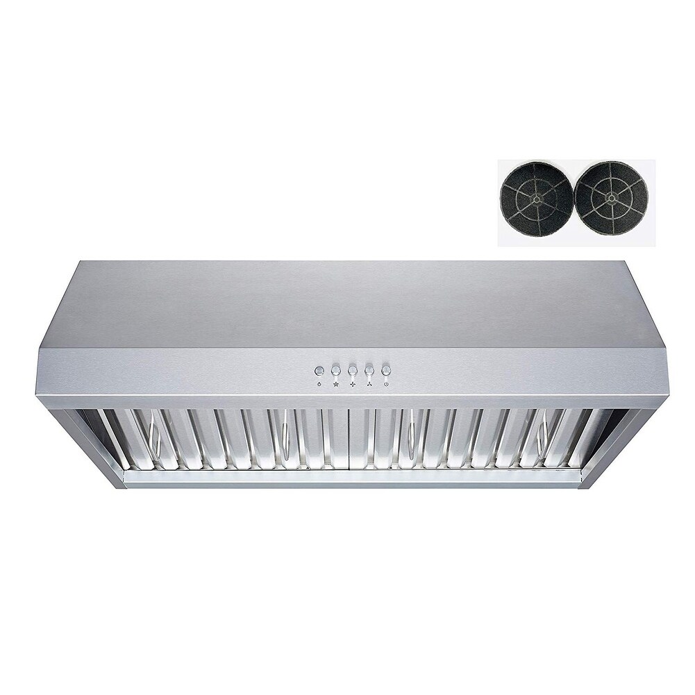 Winflo 30 480 Cfm Convertible Stainless Steel Under Cabinet Range Hood Overstock 28602117