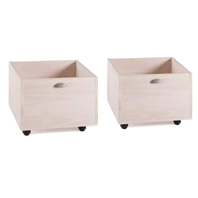 Taylor & Olive Diascia Pine Wood Toy Boxes - N/A