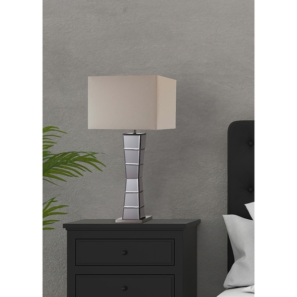 Crystal tower table lamp on sale