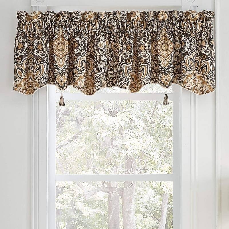 Croscill Philomena Jacquard Medallion Canopy Valance