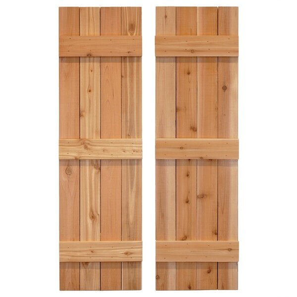 Shop Traditional Board &amp; Batten Exterior Shutters Pair