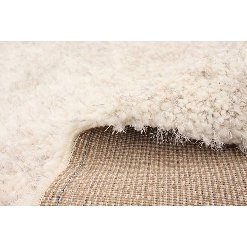 Handmade Tangier Cream, Grey Rug - ECARPETGALLERY - 7'10 x 10'2 - 7'10 x 10'2
