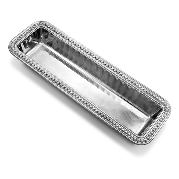 1枚　WILTON ARLE ピューター パーティープレート 30cm Wilton Armetale Flutes and Pearls Cracker Tray - Bed Bath & Beyond