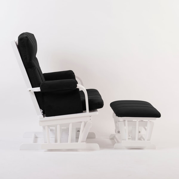 white glider and ottoman set