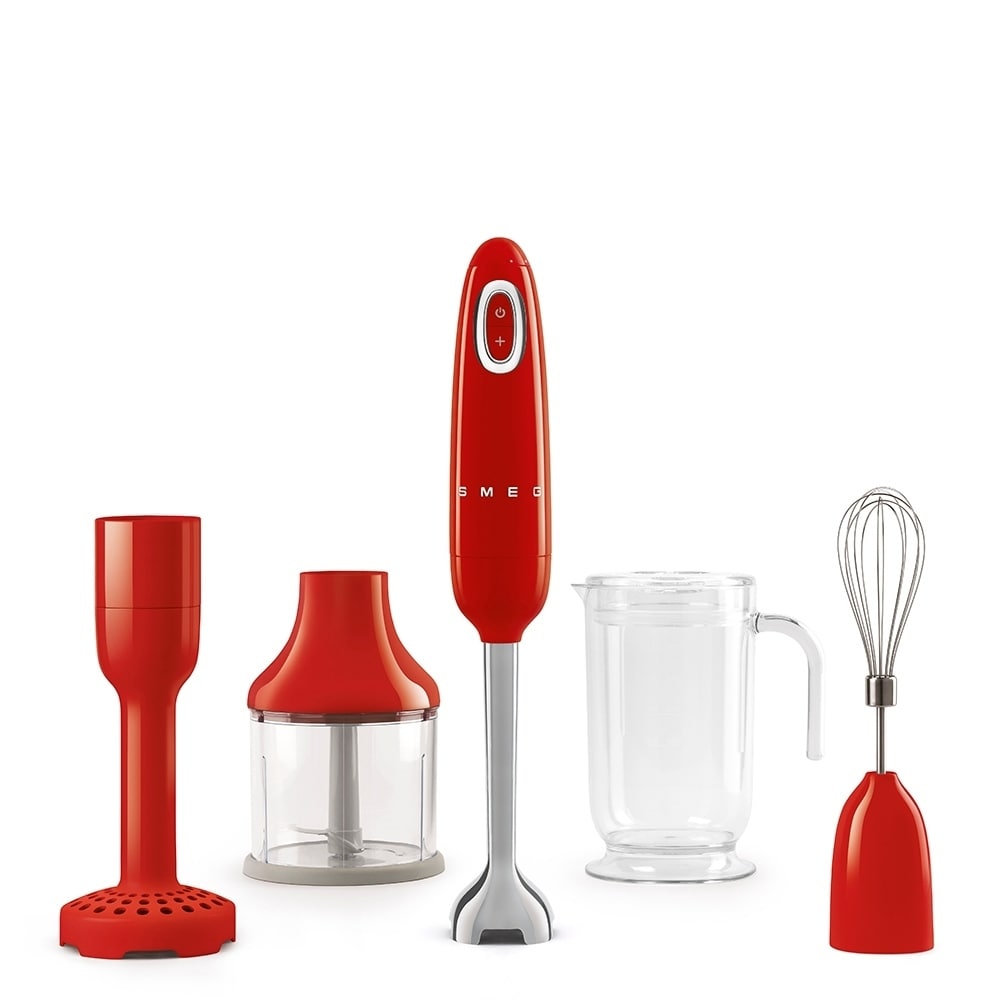 Smeg 50's Retro Style Aesthetic Hand Blender, Red