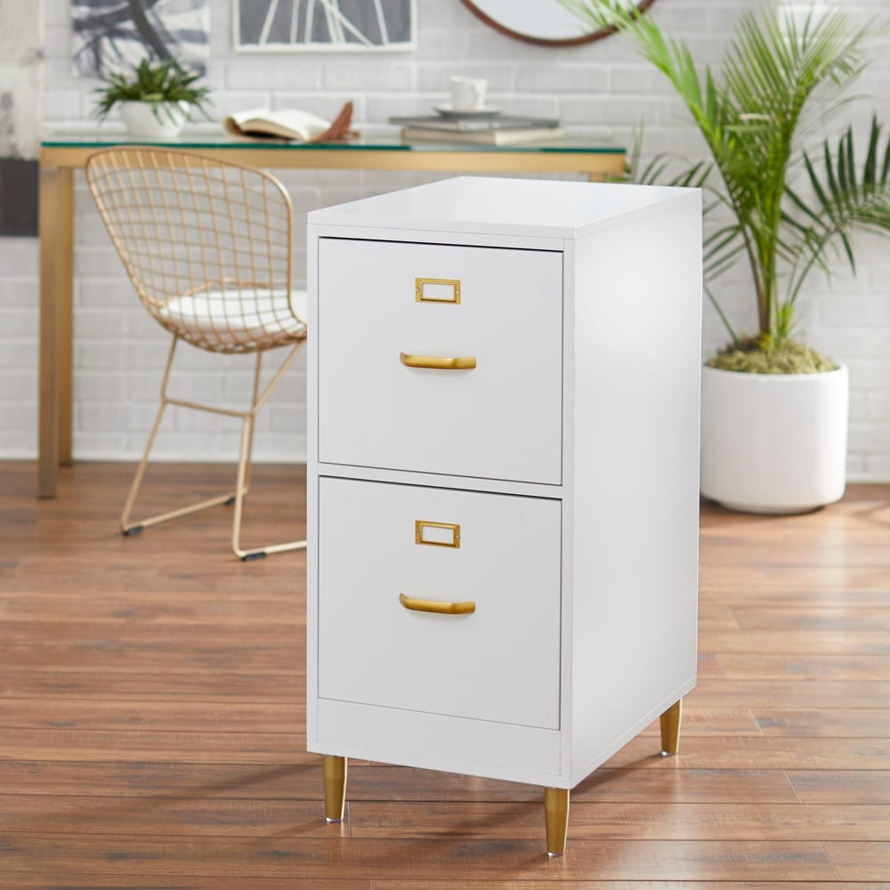 Home Decorators Collection Bradstone 2 Drawer White File Cabinet