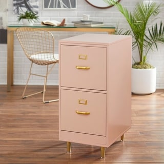 Black 2 Drawer Henlus 2 Drawer Flie Cabinet With Lock Fully Assembled Metal Filing Cabinets For