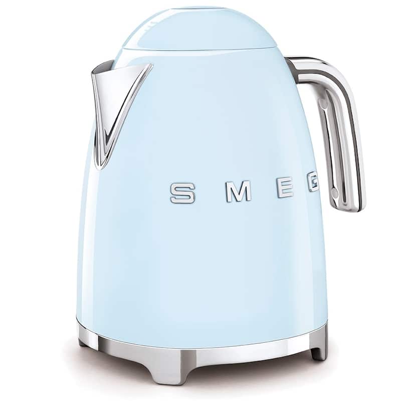 Smeg 50's Retro Style Aesthetic Electric Kettle, Pastel Blue