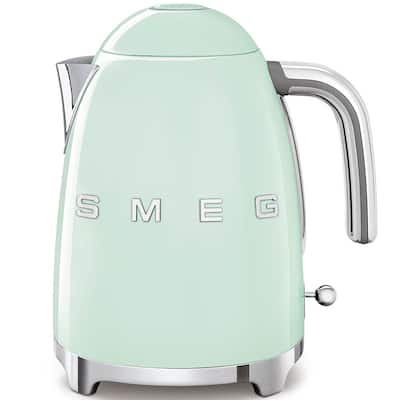 Smeg 50's Retro Style Aesthetic Electric Kettle, Pastel Green