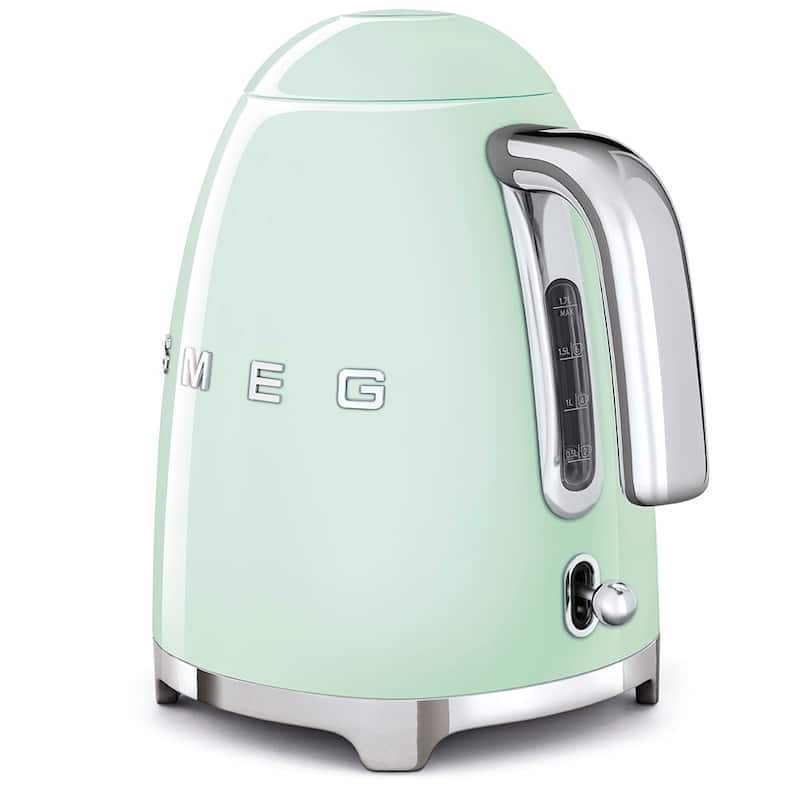 Smeg 50's Retro Style Aesthetic Electric Kettle, Pastel Green