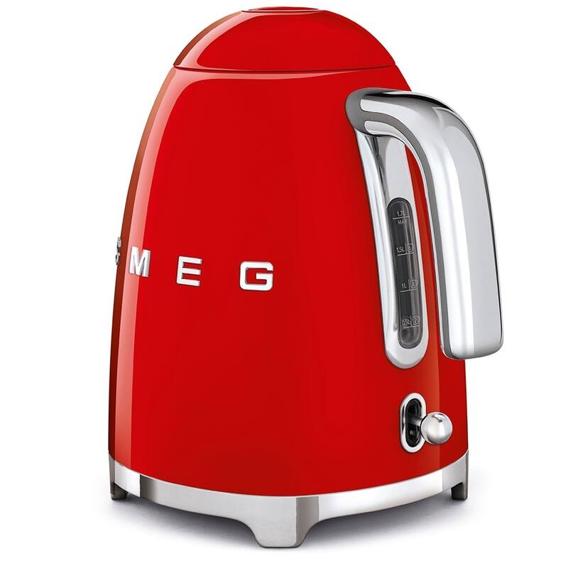 Smeg 50's Retro Style Aesthetic Electric Kettle, Red