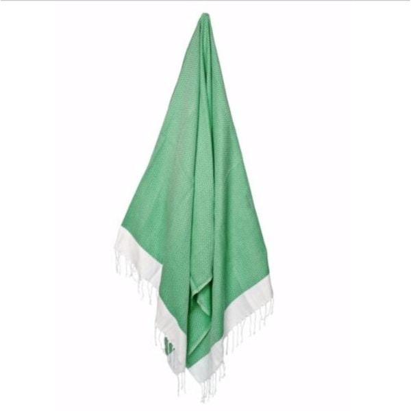 Green Weave Turkish Peshtemal Towel 72" x 31"