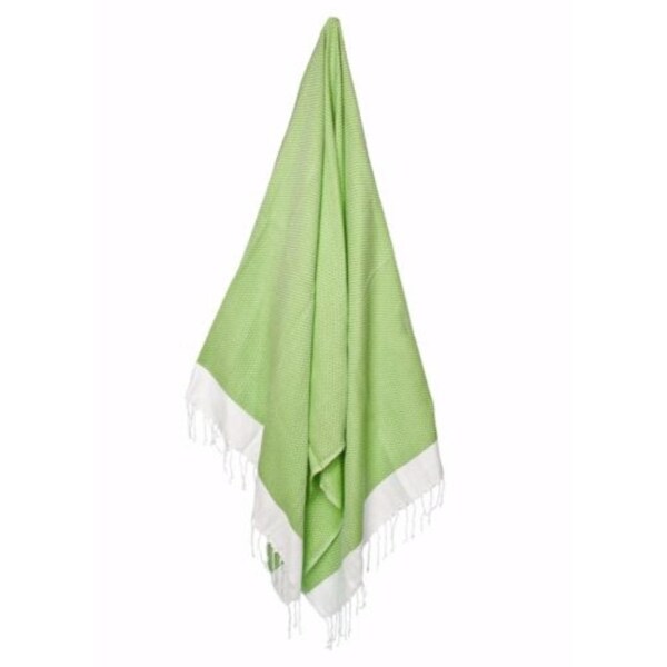 Lime Green Weave Turkish Peshtemal Towel 72" x 31"