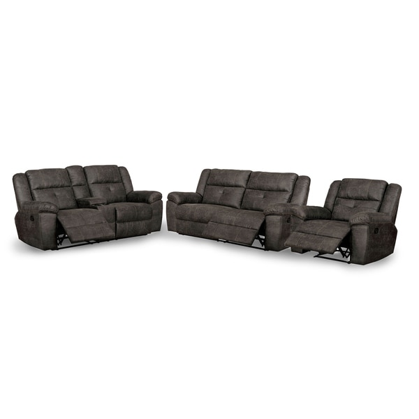 Copper Grove Feodosiya Dark Brown 3-piece Living Room Set