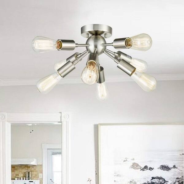 Shop Firenze Sputnik Chandelier With 8 Socket Flush Mount