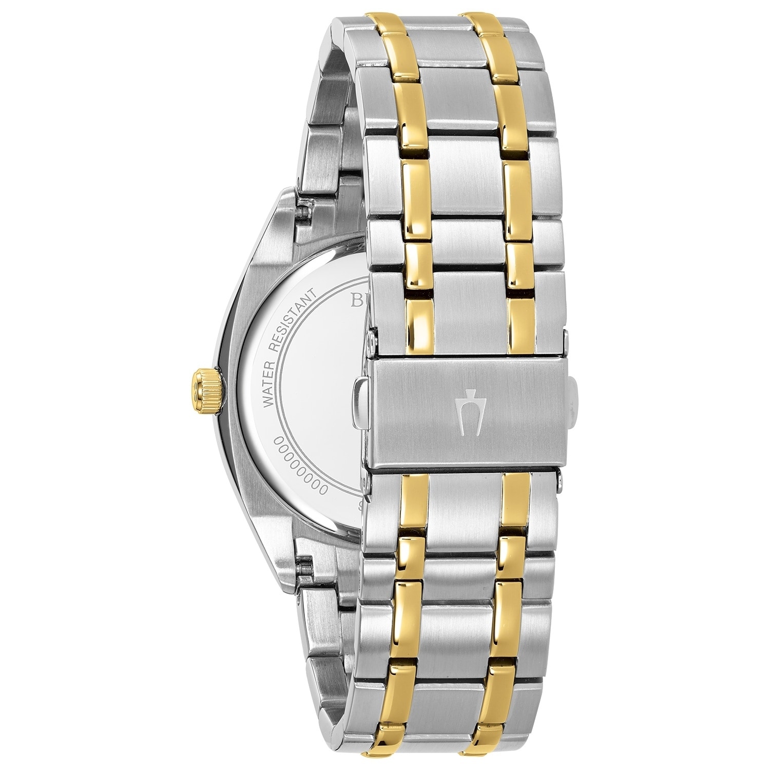 Bulova Men's Surveyor Two-Tone Stainless Bracelet Watch - N/A - N/A -  Overstock - 28609744