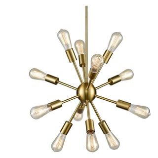 CASERTA Sputnik Chandelier 12 Light Modern Pendant Lighting Industrial Vintage Ceiling Light Fixture - N/A (Antique Brass) - Chandeliers For Bedrooms by Overstock.com