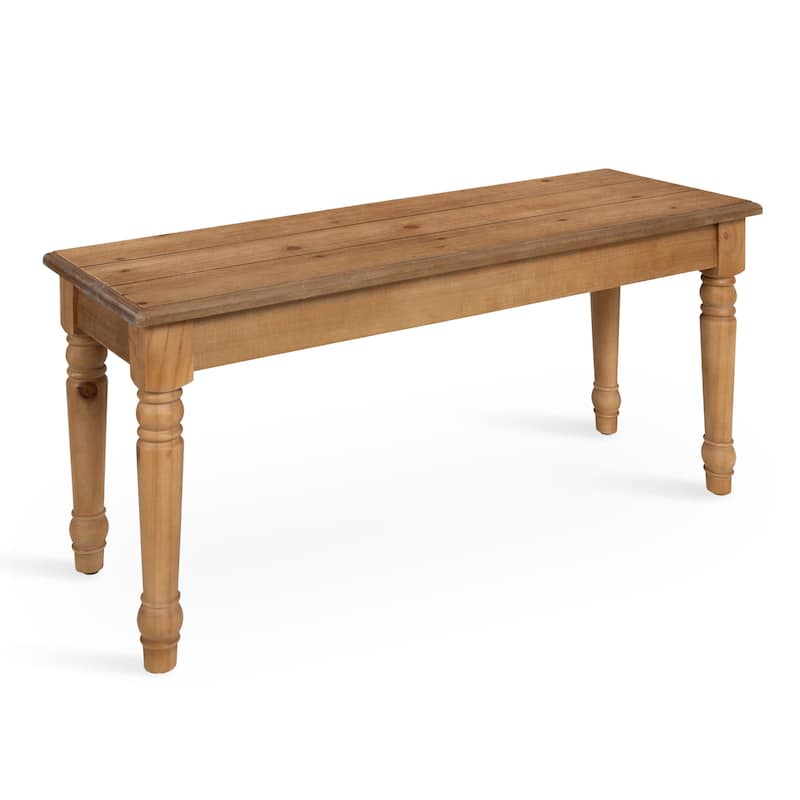 Kate and Laurel Cates Barnwood Bench - 42x14x19