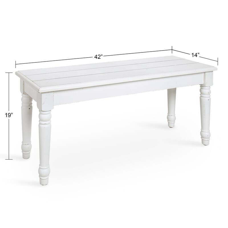 Kate and Laurel Cates Barnwood Bench - 42x14x19