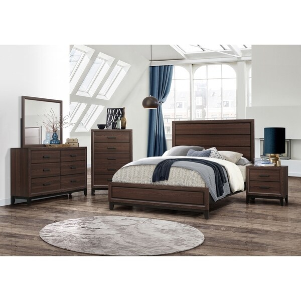 Catania Brown Queen 4 Piece Set
