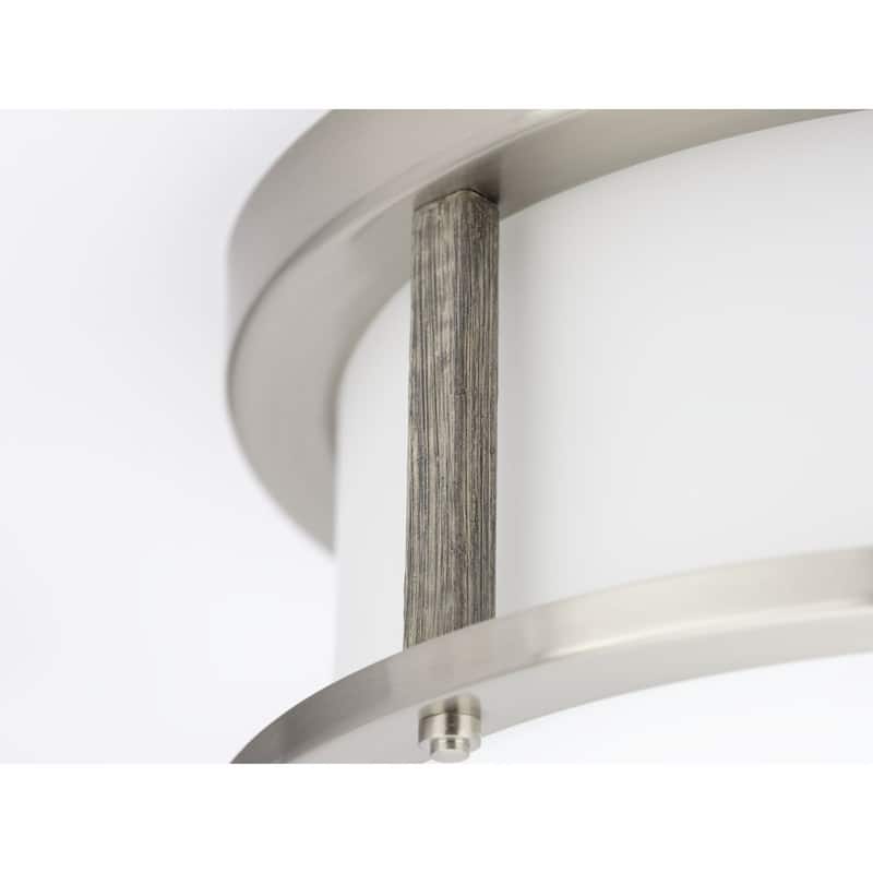 Progress Lighting Mast Collection Two-Light 13" Flush Mount