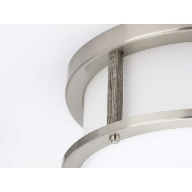 Progress Lighting Mast Collection Two-Light 13" Flush Mount