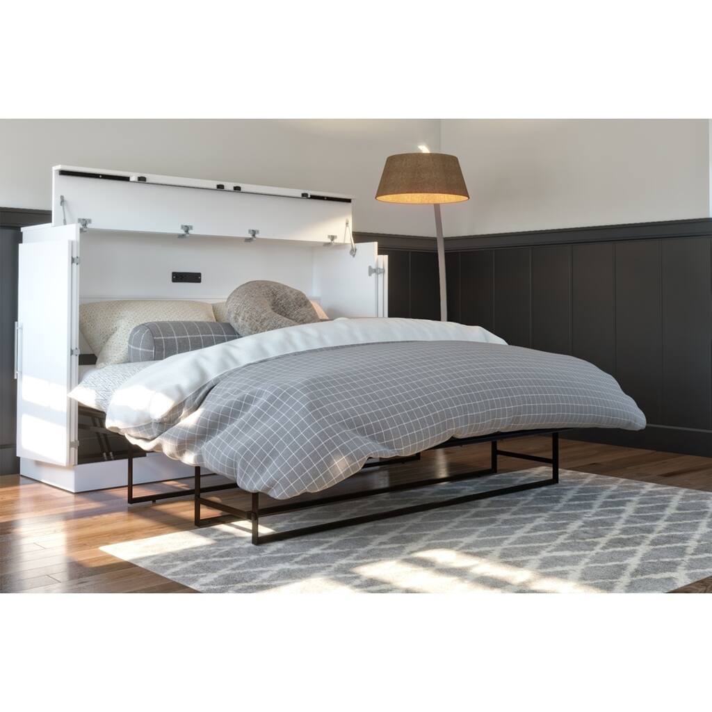 Bestar Nebula Cabinet Bed with mattress