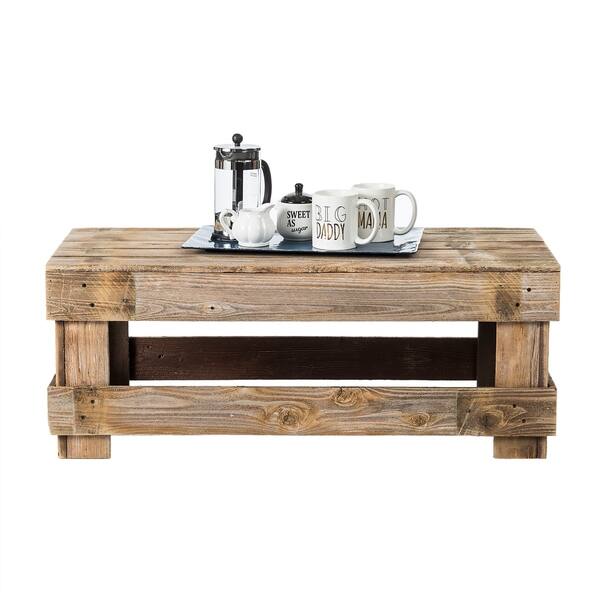 Del Hutson Designs Natural Reclaimed Wood Sofa Table