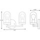 preview thumbnail 6 of 5, Signal Collection 2-Light Polished Chrome Clear Glass Coastal Bath Vanity Light