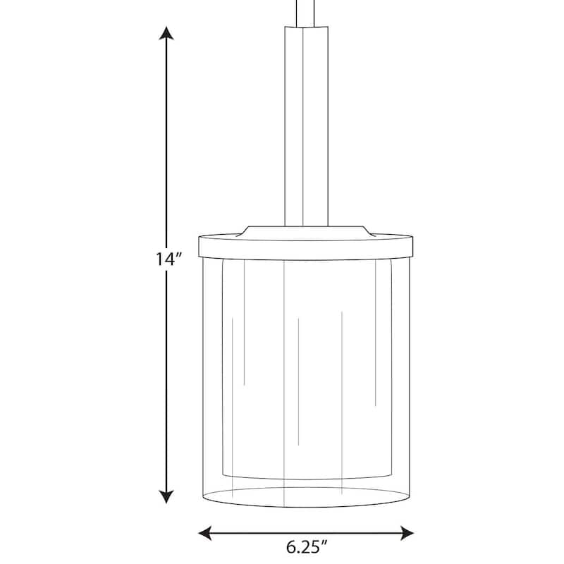 Progress Lighting Mast Collection One-Light Mini-Pendant - N/A