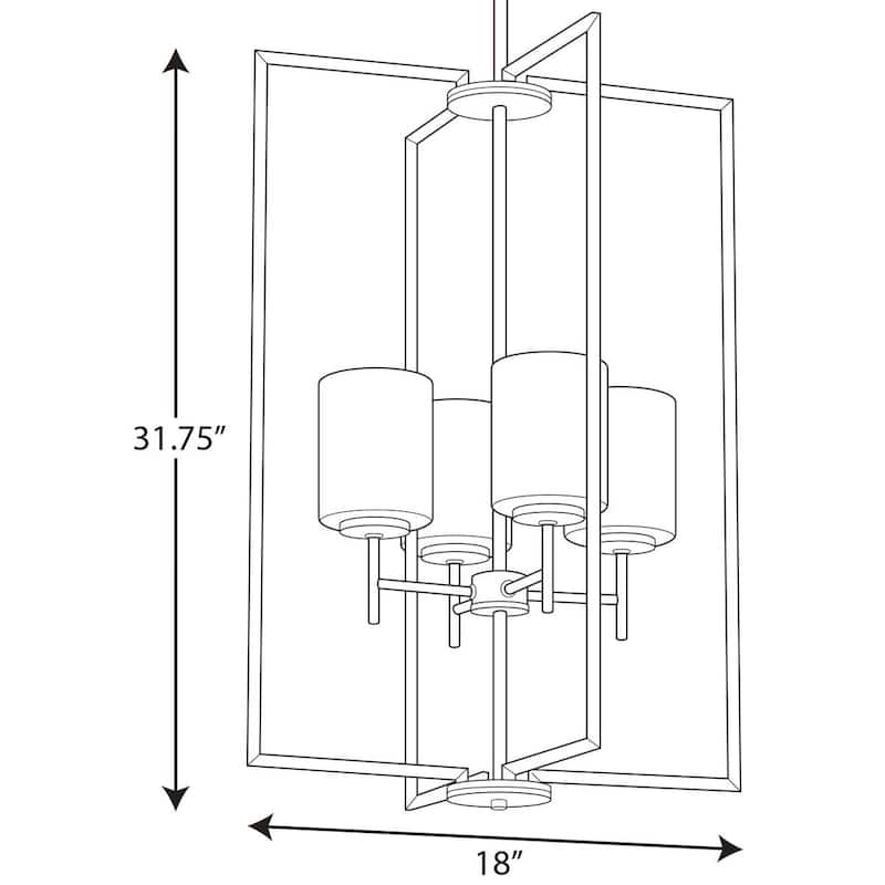 Progress Lighting Replay Collection Four-Light Foyer Pendant