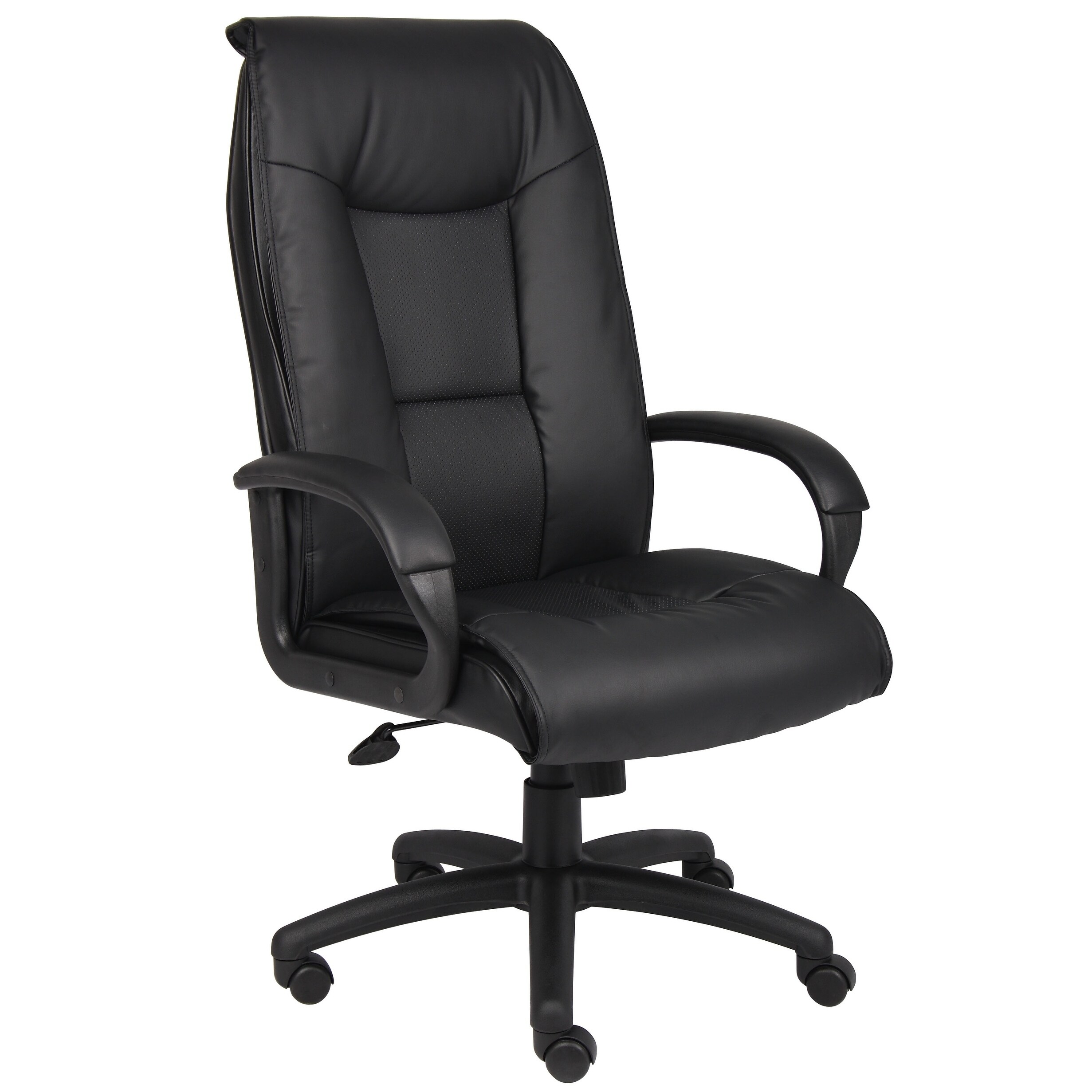 Boss Office Products Executive Leather Plus Chair with Knee Tilt
