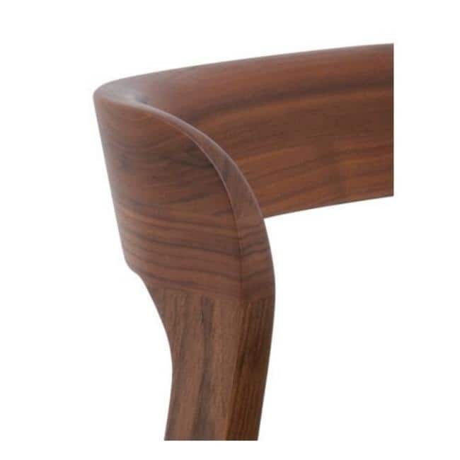 Bjorn Walnut Dining Chair with Black Seat Cushion