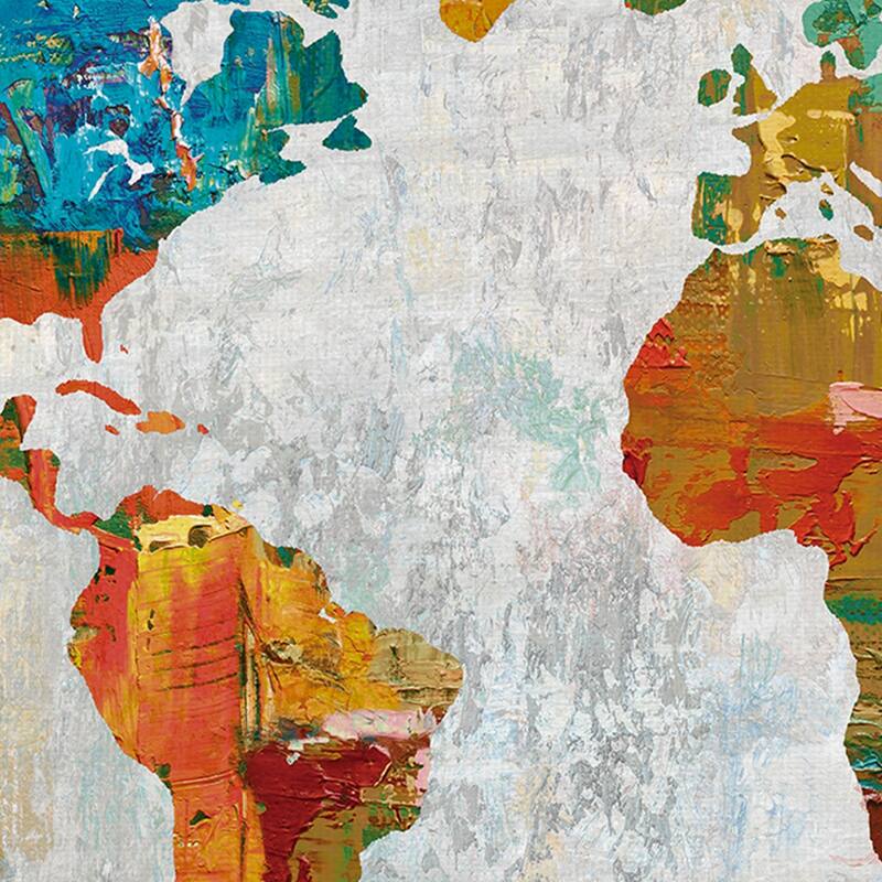 Abstract World Map by Paul Duncan Canvas Art Print