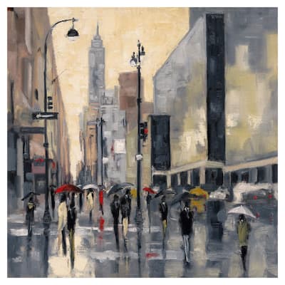 New York Showers by Shawn Mackey Canvas Art Print