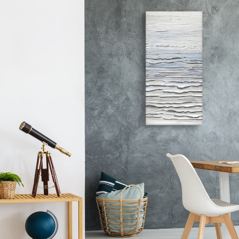 Marea Creciente by Paul Duncan Canvas Art Print - Blue/White