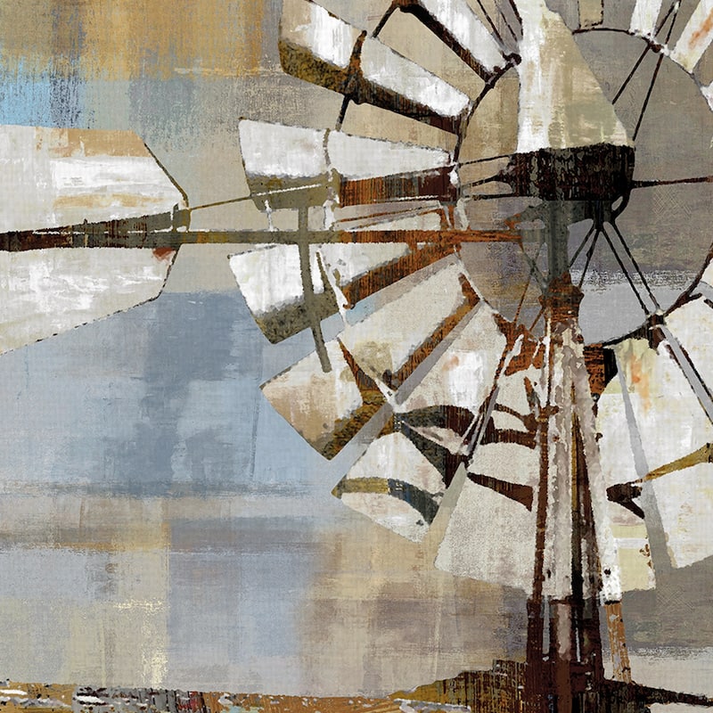 Long Barn Windmill by Mark Chandon Canvas Art Print