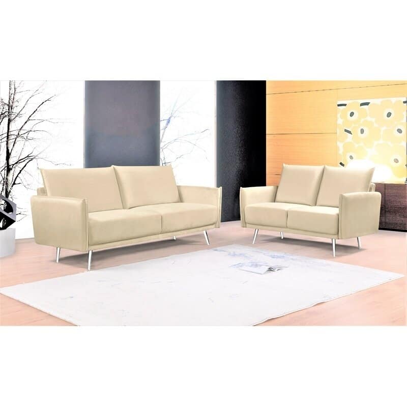 Bethzy Super Living Room Set - Cream