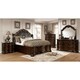 preview thumbnail 2 of 4, Furniture of America Dhiru Traditional Brown Cherry Sleigh Bed