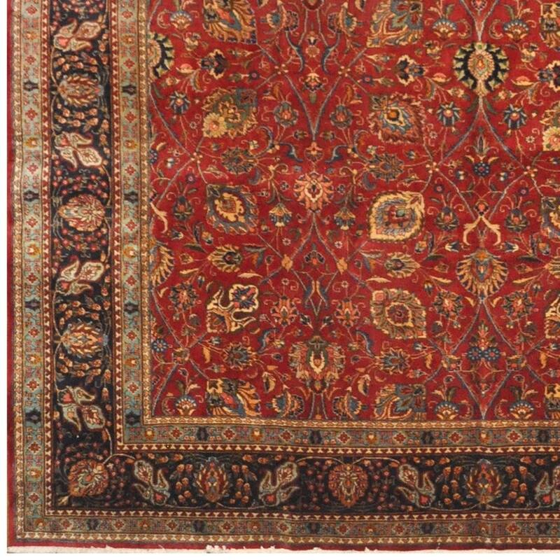Handmade One-of-a-Kind Tabriz Wool Rug (Iran) - 11'4 x 16' - 11'4 x 16'